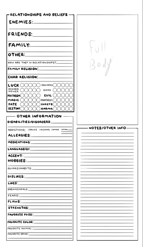 Character Lore Template, Character Dossier Template, Anime Character Sheet Template, Character Background Sheet, Oc Info Sheet Template Detailed, Character Poses Sheet, Character Description Sheet, Comic Character Sheet, Character Sheet Template Writing