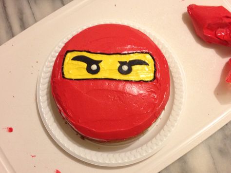 Kids Birthday Cakes - red ninjago Ninjago Cake, Kids Birthday Cakes, Ninjago Cakes, Food Tech, Cake Easy, Birthday Cake Kids, Birthday Theme, Birthday Cakes, Cooking And Baking