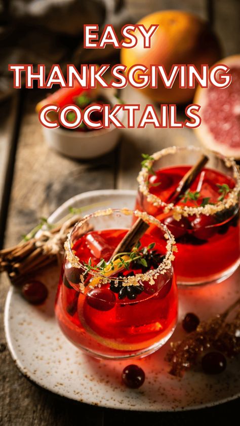 From pomegranate mules to an apple cider Aperol spritz, I'm sharing easy seasonal cocktails for Thanksgiving that you and your guests will love. Cocktails For Thanksgiving, Apple Pie Cocktail, Orange Simple Syrup, Cocktails Easy, Thanksgiving Cocktail Recipes, Seasonal Cocktails, Thanksgiving Cocktail, Thanksgiving Breakfast, Cranberry Juice Cocktail