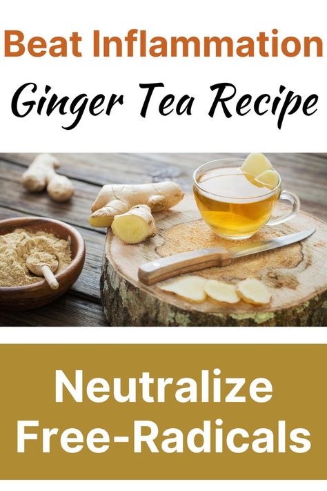 ginger tea recipe for inflammation Best Tea For Inflammation, Aveda Tea, Tea For Inflammation, Turmeric Ginger Tea, Ginger Tea Recipe, Tea For Colds, Best Herbal Tea, Fresh Turmeric, Tea Recipe