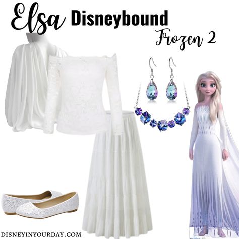 Elsa Disneybound, Disney Stocking Stuffers, Elsa Coronation, Dapper Day Outfits, Frozen Outfits, Disney Bounding, Running Costumes, Peasant Skirt, Hair And Makeup Tips