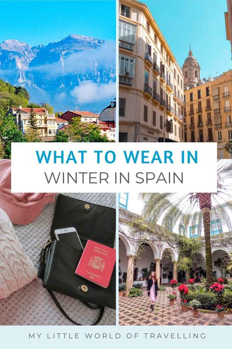 Spain Fashion Winter, Spain Outfits Winter, What To Wear In Spain, Spain In Winter, Spain Packing List, Spain Winter, Spain Travel Outfits, Winter Holiday Outfits, Outfits For Spain