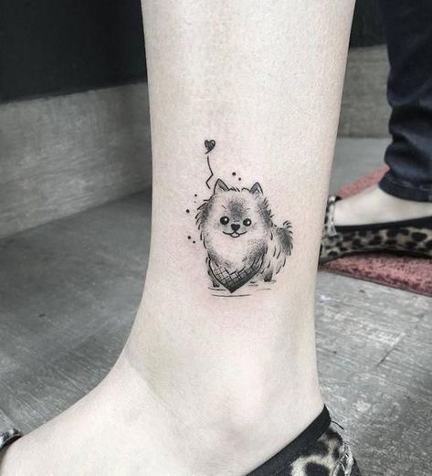 Small Dog Tattoos, Unique Tattoos For Women, Tattoo Placements, Dog Memorial Tattoos, Tattoo Dog, Zestaw Ikon, Cute Tats, Dog Line, Best Friend Tattoos