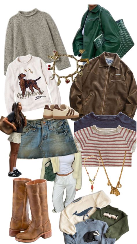 Thrift Wishlist, Thrift Board, Thrift Inspo, Collage Board, Thrifted Outfits, Autumn Outfits, Fall Fashion, Mood Board, Fall Outfits