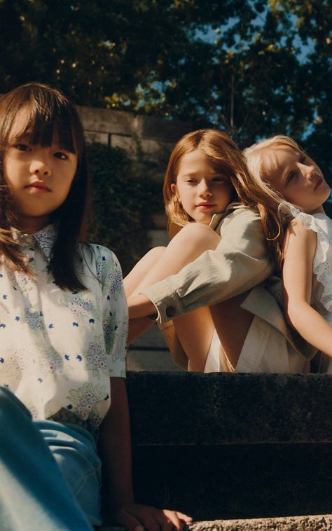 CHLOE KIDS SS22 COLLECTION - Les enfants à Paris Chloe Sweater, In Conclusion, Kids Inspo, Chloe Kids, Weekend Dresses, Summer 22, Rainbow Dress, Ruffle Sleeve Dress, Building For Kids