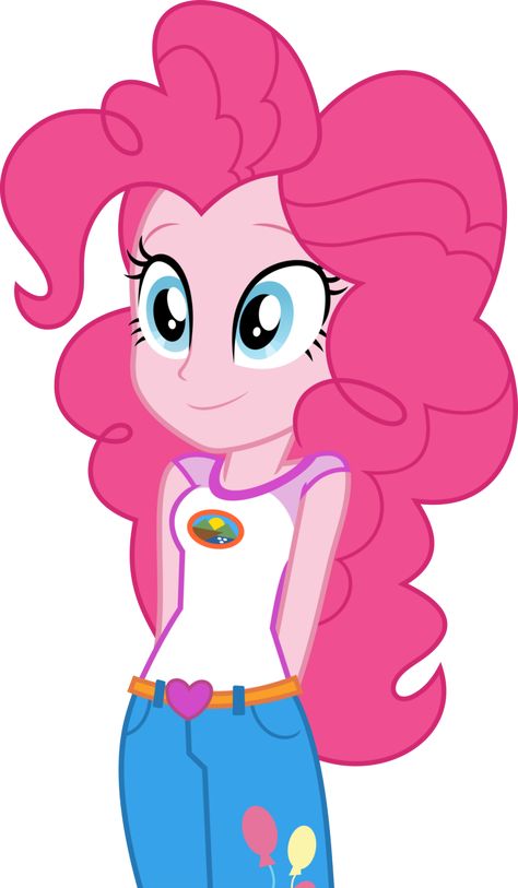 Pinkie Pie Hair, Pinkie Pie Human, Pink Pie, Girl Pony, My Little Pony Poster, Pie Safe, My Little Pony Comic, Happy Cartoon, Mlp Equestria Girls