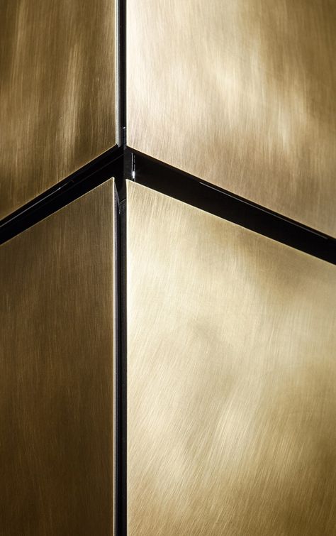 Joinery Details, Brass Texture, Brass Kitchen, Metal Texture, Materials And Textures, Furniture Details, Metal Furniture, Wall Treatments, Brass Metal