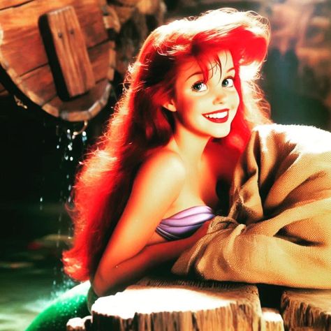 Ariel Movie, Anastasia Fanart, Ariel Hair, Ariel Cosplay, Mermaid Pictures, Disney Crossovers, Cinderella Disney, Disney Collage, Disney Artwork