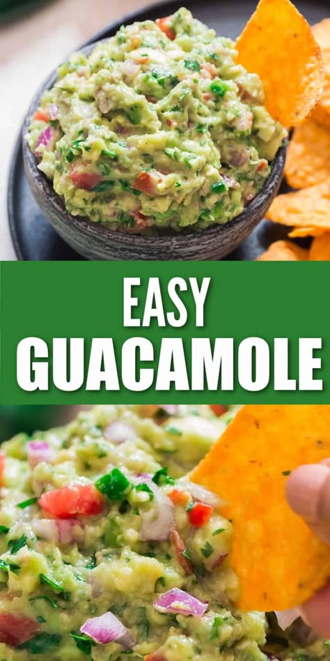 Homemade guacamole is easy to make and tastes fresh. You’ll never restore back to store bought dip. All you need is 10 minutes to make the best homemade guacamole. #gaucamole #homemade #fromscratch #dip #avocado #easy #recipe #recipe #chips Guacamole Recipe Easy Homemade, Easy Guacamole Dip, Guacamole Recipes, Homemade Guacamole Recipe, Easy Homemade Salsa, Best Guacamole, Guacamole Recipe Easy, Guacamole Dip, Sweet Potato Tacos