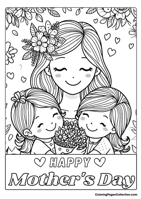 Download - Coloring Pages Collection Door Sketch, Mothers Day Drawings, Mothers Day Crafts For Kids, Quotes For Book Lovers, Cool Pictures Of Nature, Mothers Day Crafts, Girl Mom, Happy Mothers Day, Happy Mothers