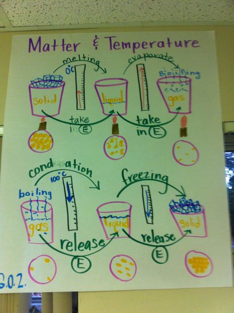 States of matter anchor chart States Of Matter Anchor Chart, Matter Anchor Chart, Shapes Math, Stem Bins, The Science Penguin, Science Penguin, Fine Motor Practice, Science Anchor Charts, Physics Classroom