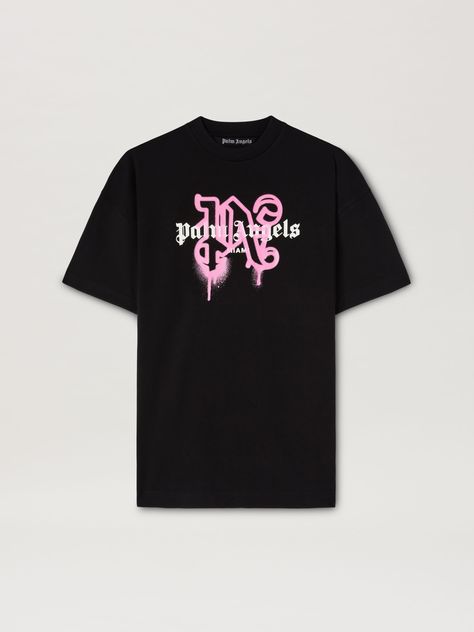 Neon Shirt Design, Cool Tshirt Designs Graphic Tees, Palm Angels Tshirt, Palm Angels Shirt, Gothic Logo, Dripping Paint, Rod Wave, Eyewear Kids, City T Shirt