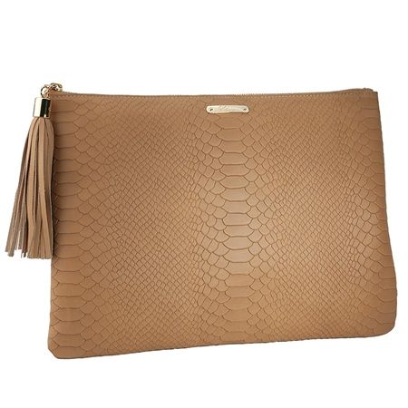 @Marcia Mac New York Sand Uber Clutch -  Embossed Python Sister Fashion, Bag Obsession, Chic Accessories, Camel Color, Playing Dress-up, Monogram Letters, Arm Candy, Leather Clutch, Small Bags