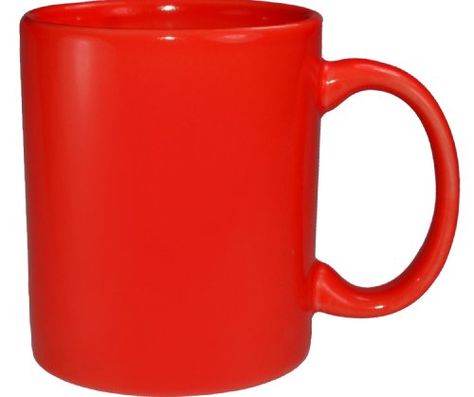 Funny Guy Mugs Plain Red Ceramic Coffee Mug, Red, 11-Ounce Plain Mugs, Funny Guy, Plain Red, Tea Cafe, Red Coffee, Red Ceramic, Red Mug, Red Cups, Espresso Machines