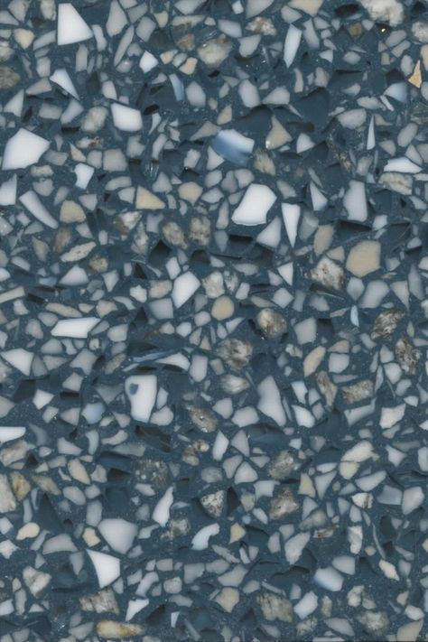 Blue Terrazzo Texture, Terrazzo Counter, Blue Terrazzo, Terrazzo Texture, Terrazzo Design, Matrix Color, House Architecture, Epoxy Floor, Cook Islands