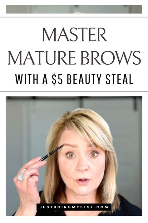 Are you looking for eyebrow makeup tips for women over 40? Discover the ultimate guide to flawless mature brows with our latest YouTube video! 👁️✨ Unveil the secrets to perfect eyebrows using the amazing $5 drugstore micro brow pencil. 🌟 Say goodbye to brow struggles and hello to your best brows yet! Follow me for more mature makeup tips and beauty on a budget hacks for mature women! #Eyebrows #BrowTutorial #FlawlessBrows #BeautySecrets #MicroBrowPencil Eyebrow Looks Natural, Brows For Older Women, Best Drugstore Eyebrow Pencil, Brow Makeup Tutorial, How To Make Eyebrows, Micro Brow Pencil, Grooming Ideas, Hooded Eye Makeup Tutorial, Budget Hacks