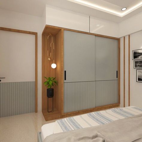 Wardrobe Internal Design, Wardrobe Laminate Design, Sliding Door Wardrobe Designs, Wooden Wardrobe Design, Wardrobe Design Modern, Bedroom Cupboard, Unique Bedroom, Closet Design Layout, Modern Cupboard Design