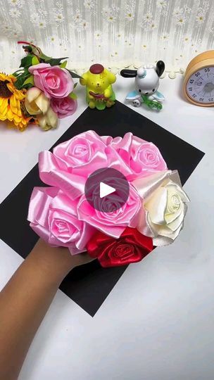 1.4K views · 2.3K reactions | Use ribbons to make a beautiful bouquet of flowers for the teacher #handmadediy #kindergartenhandmade #teachers’dayhandmade #reels #reelsvideo #viral #viralreels #trending #fyp #amazing #origami #handmade #homemade #unitedstates | Childran Craft Bouquet For Teacher, Beautiful Bouquet Of Flowers, Flower Diy, Flower Diy Crafts, Bouquet Of Flowers, Beautiful Bouquet, The Teacher, Diy Flowers, Flowers Bouquet