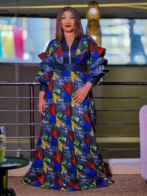 Chiffon Material Gown Styles In Nigeria, Material Gown Styles In Nigeria, Kampala Gown, Material Gown, Kampala Gown Styles For Ladies, Bubu Gowns, Materials Gown Style, Nigeria Fashion, African Styles