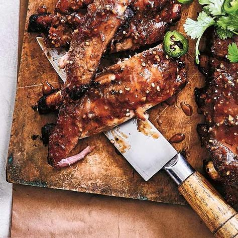 Miso-Glazed Ribs Recipe | FERMENTATION Miso Bbq Sauce, Glazed Ribs, Rack Of Ribs, Miso Glaze, Steak Tacos, Asian Kitchen, Thai Street Food, Ribs Recipe, Taste Test