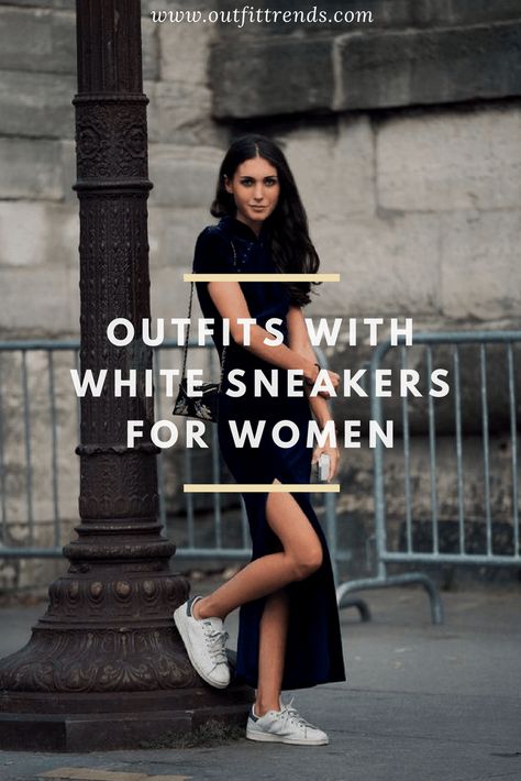 OUTFIT-IDEAS-WITHWHITE-SBEAKERS1-600x900 25 Outfits to Wear With White Sneakers for Women Styling White Sneakers, Ootd Hijab Casual Outfit Ideas, Platform Sneakers Outfit, Platform Tennis Shoes, White Sneakers Outfit, Sneaker Outfits Women, Tennis Shoes Outfit, White Tennis Shoes, Outfits To Wear