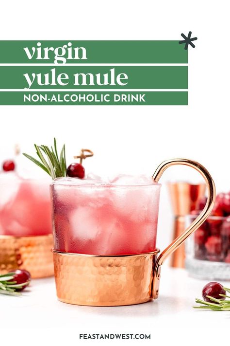 Lately I have been loving incorporating more creative mocktails into my party menus, and I just had to work on a non-alcoholic version of my ever-popular Yule Mule cocktail. It’s essentially a non-alcoholic, cranberry Moscow mule with a fun Christmas name. https://feastandwest.com/virgin-yule-mule/ Yule Mule, Cranberry Moscow Mule, Mule Cocktail, Christmas Names, Party Menu, Moscow Mule, Fun Christmas, Non Alcoholic Drinks, Non Alcoholic