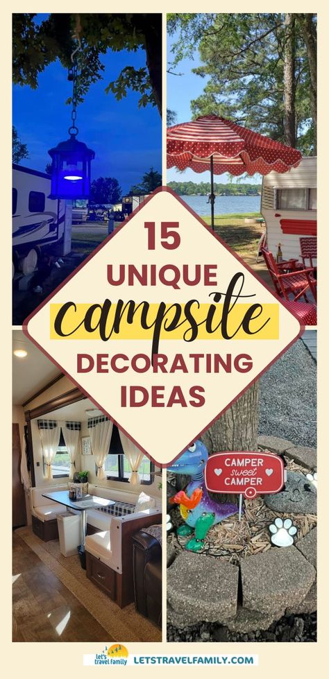 Camper Christmas Decorations, Campsite Decorating Ideas, Rv Decor Ideas, Camping Decorating Ideas, Rv Halloween, Halloween Camping Decorations, Halloween Decor Inspiration, Campsite Decorating, Decorating Your Rv