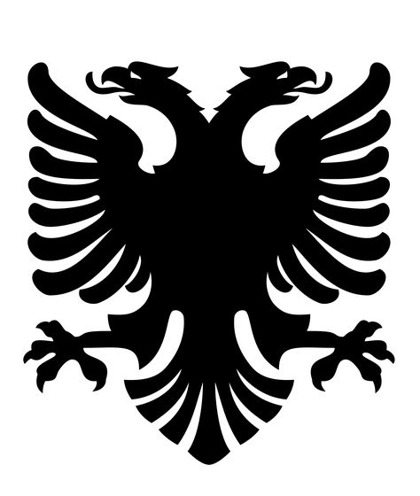 Imperial Eagle Tattoo, Eagle Albania, Eagle Digital Art, Albanian Eagle, Albania Flag, Logo Design Inspiration Vintage, German Eagle, Heraldry Design, Color Theory Art