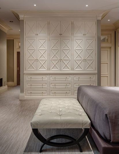 Contemporary Master Bedroom - Found on Zillow Digs....Great built-in! Bedroom Built Ins, Bedroom Closet Storage, Hall Carpet, Murphy Bed Plans, Home Theaters, Build A Closet, Ranch Style Home, Built In Cabinets, Closet Bedroom