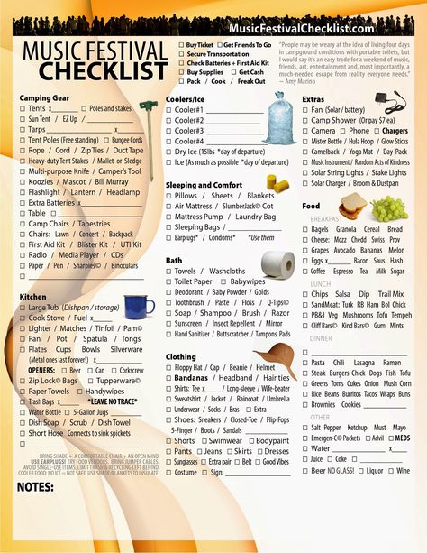 Music Festival Checklist: Music Festival Checklist - The Ultimate Survival T... Concert Camping, Festival Checklist, Festival Camping Hacks, Festival Packing, Rave Bae, Festival Planning, Music Festival Camping, Camping Festival, Zelt Camping