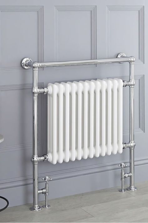 Want a heated towel rail with more of a vintage vibe? Elizabeth is your gal! 🙌⁠ Shop the rail! Traditional Towel Radiator, Heated Towel Warmer, Vintage Style Bathroom, Column Radiator, Column Radiators, Towel Radiator, Bathroom Decorating, Central Heating System, Bathroom Shop