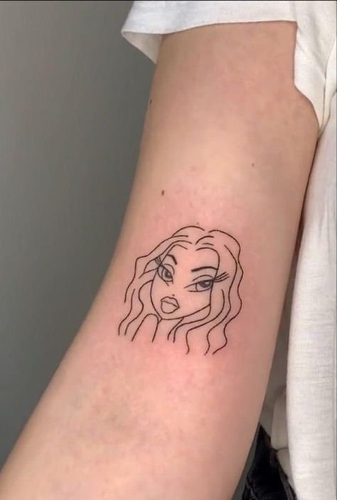 Bratz Tattoo Idea, Bratz Tattoo, Aesthetic Tattoo Ideas, Art Expressions, Explore Aesthetic, Hand Tattoos For Girls, Doll Tattoo, Dream Fashion, Dope Tattoos For Women