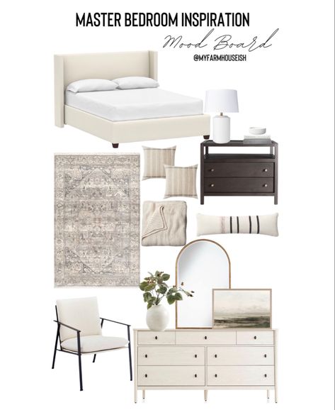 Neutral Master Bedroom ideas Beige Upholstered Bedroom Ideas, Neutral Guest Bedroom, Neutral Bedroom Furniture, Bedroom Wallpaper Ideas, Interior Design Shop, Neutral Bedroom Decor, Upholstered Bedroom, Transitional Bedroom, Bedroom Wallpaper