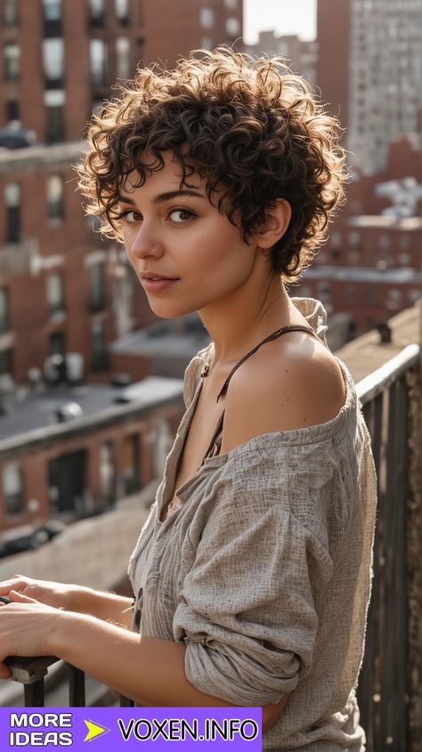 23 Stunning Curly Pixie Haircuts for Every Style and Age Pixie Cut Curly Hair, Short Curly Hairstyles For Women, Curly Pixie Hairstyles, Short Curly Pixie, Curly Pixie Haircuts, Curly Hair Photos, Hairstyles For Women Over 50, European Hair, Curly Pixie