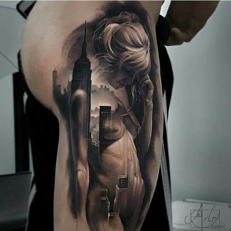 Arlo Tattoo, Arlo Dicristina, Zeus Tattoo, Best Tattoo Ever, Girl Face Tattoo, Tattoo Pictures, Tattoo Girls, Tattoos Art, 3d Tattoos