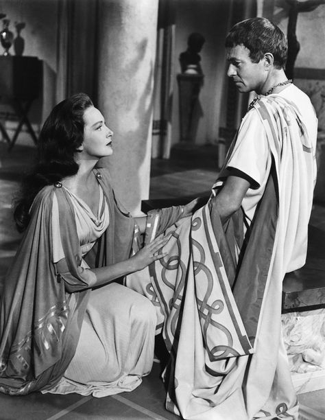 Julius Caesar, Deborah Kerr and James Mason, directed by Joseph Leo Mankiewicz - 1953 Julius Caesar 1953, James Mason, Deborah Kerr, Old Hollywood Movies, Natalie Wood, Julius Caesar, Lauren Bacall, Movie Facts, Cary Grant