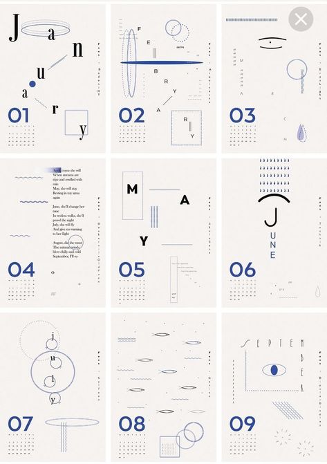 Typographic Calendar, Calendar Design 2023, Calendar Typography, 2023 Calendar Design, Typography Calendar, Typography Book Design, Calendar Design Layout, Calendar Design Inspiration, Calendar Graphic