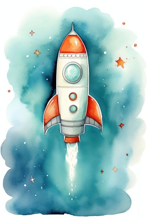 Rocket spacecraft spaceplane graphics. | Premium Photo Illustration - rawpixel Rocket Drawing Aesthetic, Rocket Ship Art, Rocket Drawing, Spaceship Drawing, Spaceship Illustration, Rocket Art, Astronaut Illustration, Art Boy, Paper Airplane