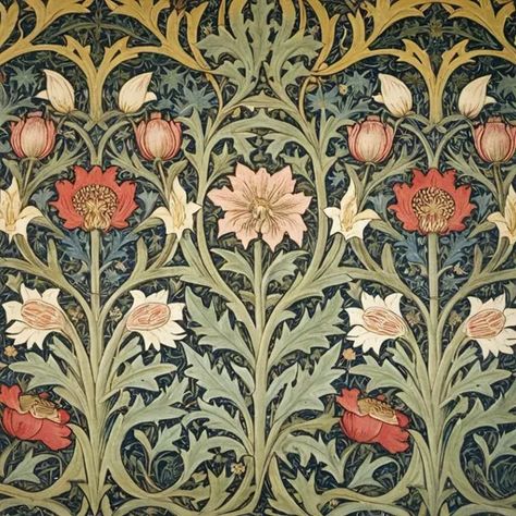 flowers from medieval Medieval Floral Pattern, Medieval Art Wallpaper, Medieval Tablescape, Medieval Art Paintings, Medieval Flowers, Mid Evil, Vine Drawing, Flower Ornaments, English Roses