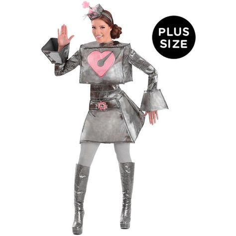 Robot Woman Costume - Adult Plus Size ($40) ❤ liked on Polyvore featuring costumes, halloween costumes, adult costume, plus size halloween costumes, adult plus size costumes, adult plus size halloween costumes ve plus size costumes Mad Scientist Costume, Scientist Costume, Robot Costume, Robot Costumes, Star Costume, Plus Size Costume, Plus Size Halloween Costume, Woman Costume, Scary Halloween Costume