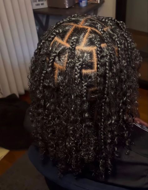 Braided Hairstyles Natural Hair Short, Braids For Black Women Protective Styles Natural Hair, Braided Hairstyles Ideas Natural Hair, Natural Hairstyles For Black Women Type 4 Hair, Braid Twist Natural Hair, Braided Hairstyle On Natural Hair, Boho Braids Natural Hair Medium, Unique Natural Hairstyles 4c, Baddie Natural Straight Hairstyles