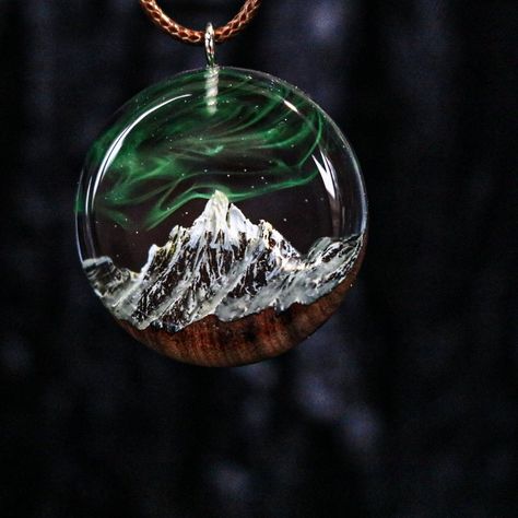 #etsy shop: wood resin aurora borealis wood resin jewelry Northern lights Wood resin pendant glow in the dark gift for birthday present https://etsy.me/3Lfhq9E #men #wood #oval #roundmountains #birthdaygift #epoxynecklace #resinnecklace #anniversarygift #woodjewelry Cotton Bracelet, Wood Resin Jewelry, Resin Necklace, Crystal Art, Wood Resin, Fantasy Jewelry, Gift For Birthday, Resin Pendant, Wood Jewellery