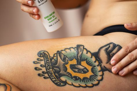 Most Philadelphia tattoo shops have specific lotions for aftercare that they advise their clients to purchase prior to getting their tattoos completed so the lotions are ready for use. At Oracle Tattoo Gallery, we typically recommend that clients use certain moisturizing lotions as part of our aftercare instructions, as well. Many tattoo artists give their […] The post What Is The Best Lotion To Use On A New Tattoo? appeared first on The Oracle Tattoo Gallery. Oracle Tattoo, Philadelphia Tattoo, Cocoa Butter Lotion, Tattoo Sites, Tattoo Goo, Lotion Brands, Tattoo Cream, Best Lotion, Tattoo Skin