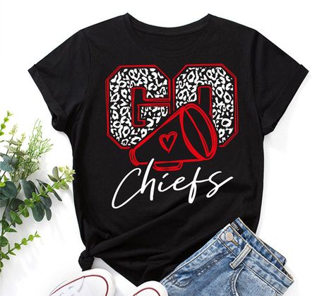 Funny Cheer Shirts, Cheerleading T Shirts Designs, Indians Cheer Shirts, Cute School Spirit Shirts, Cheer Shirts Designs Spirit Wear, School T Shirt Design Ideas, Go Warriors, Cheer Shirts Designs Cheerleading, Cheer Shirts Designs