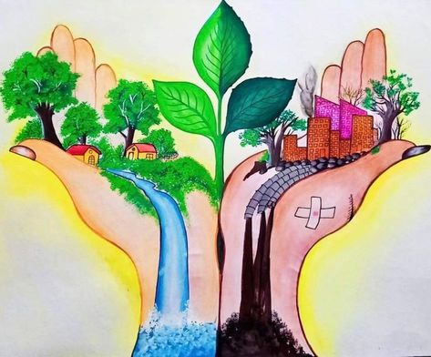 Save Pollution Poster, Eco Vizag Drawing, Poster For Environment Day, Soil Pollution Poster Drawing, Solution To Plastic Pollution Drawing, Beat Plastic Pollution Poster Drawing, Drawing On Environment, Earth Pollution Drawing, Water Pollution Poster Drawing