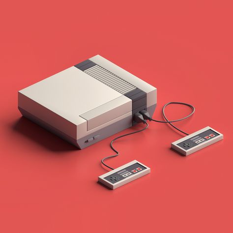 ArtStation - Nintendo Entertainment System, Matthias Jessen System Aesthetic, Adventure Time Characters, Retro Gaming Art, Nintendo Entertainment System, Sims 4 House Design, Low Poly 3d, Retro Video Games, Retro Futuristic, Animation Design