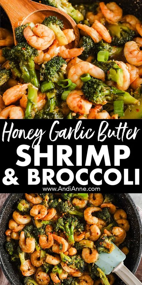 Honey garlic shrimp and broccoli are quick to make, delicious, and healthy. Tender shrimp are combined with crispy broccoli, all in a flavorful honey garlic sauce. Honey Broccoli Shrimp, Garlic Shrimp Broccoli, Honey Garlic Shrimp And Broccoli, Garlic Shrimp And Broccoli, Shrimp And Green Beans, Crispy Broccoli, Honey Shrimp, Honey Garlic Shrimp, Simple Family Meals