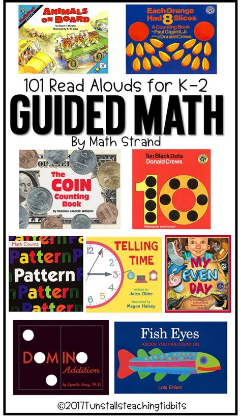 Math Read Alouds, math mentor texts, Kindergarten, first grade, and second grade math books to read to your class Math Literature, Math Tutoring, To Do List Printable, Read Aloud Books, Read Alouds, Second Grade Math, Math Methods, Math Workshop, Homeschool Math