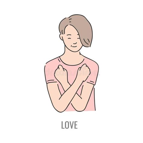 Vector deaf mute sign language character gesture vector illustration Smiling Sketch, Character Gesture, Gesture Illustration, Sign Language Art, Asl Sign Language Words, Sign Languages, Communication Illustration, Sign Language Words, Asl Sign Language