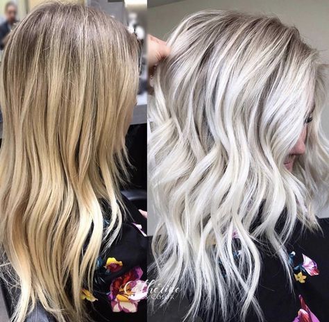 Blonde Hair Inspo, Kort Bob, Ice Blonde Hair, Platinum Blonde Hair Color, Blonde Locks, Icy Blonde Hair, Silver Blonde Hair, Ice Blonde, Shadow Root